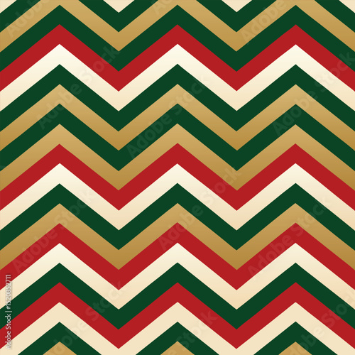 Pattern seamless chevron abstract wave background stripe gold luxury color and line. Geometric line vector. Christmas background.