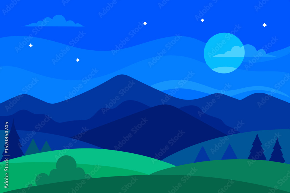 Fototapeta premium landscape with mountains