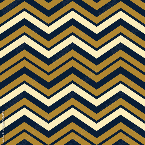 Pattern seamless chevron abstract wave background stripe gold luxury color and line. Geometric line vector. Christmas background.