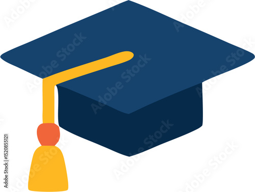 Mortarboard design icon