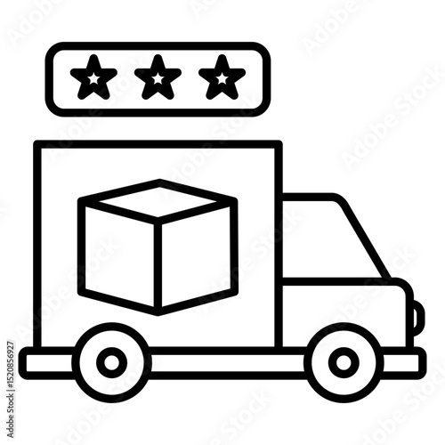 Delivery Rating Outline Icon