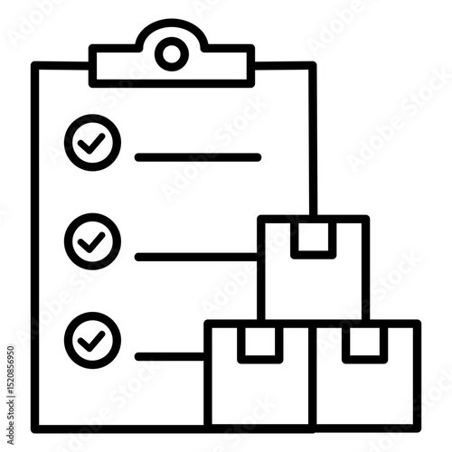 Inventory Management Outline Icon