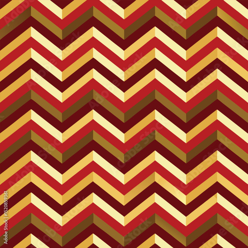 Pattern seamless chevron abstract wave background stripe gold luxury color and line. Geometric line vector. Christmas background.