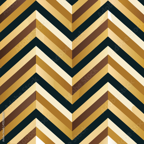 Pattern seamless chevron abstract wave background stripe gold luxury color and line. Geometric line vector. Christmas background.