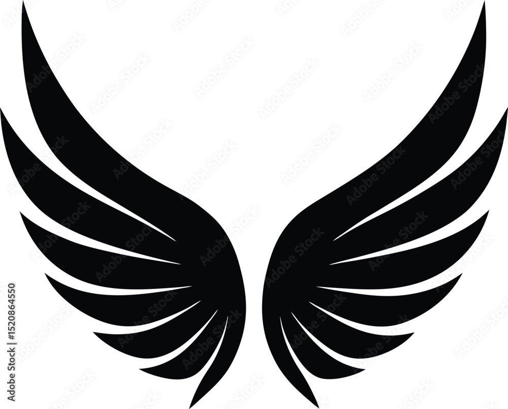 Obraz premium wings vector illustration