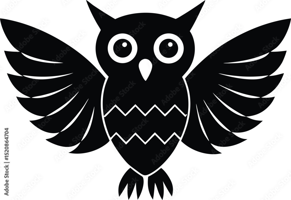 Obraz premium eagle owl isolated on white