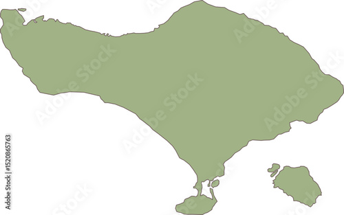 Bali Islands Indonesia Map Icon