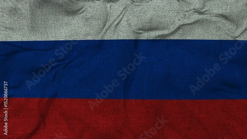 Russia flag animation seamless loop. 4K