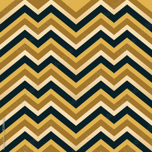 Pattern seamless chevron abstract wave background stripe gold luxury color and line. Geometric line vector. Christmas background.