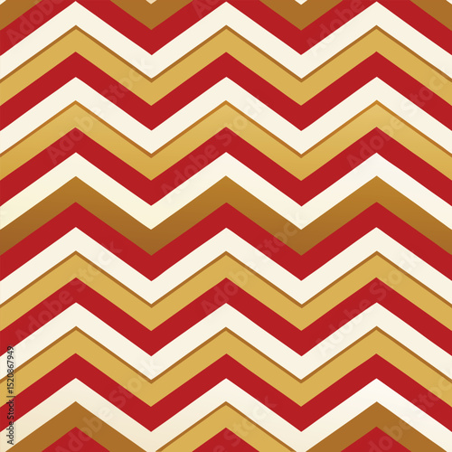 Pattern seamless chevron abstract wave background stripe gold luxury color and line. Geometric line vector. Christmas background.
