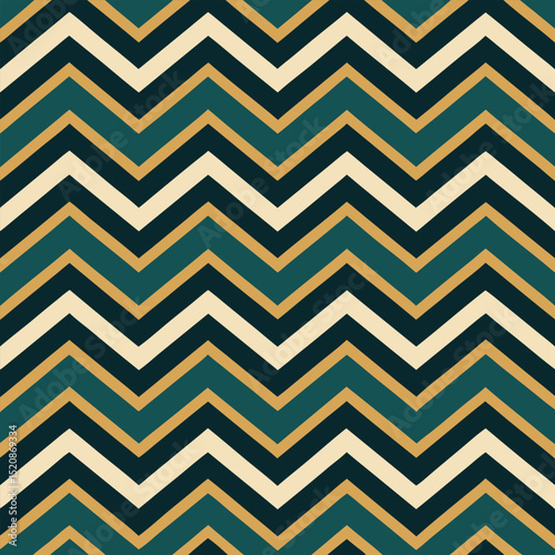 Pattern seamless chevron abstract wave background stripe gold luxury color and line. Geometric line vector. Christmas background.