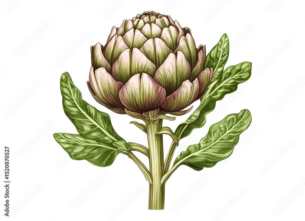 Fototapeta premium Artichoke clipart image