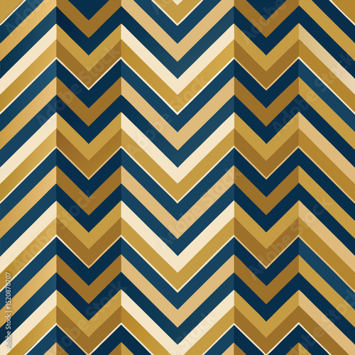 Pattern seamless chevron abstract wave background stripe gold luxury color and line. Geometric line vector. Christmas background.