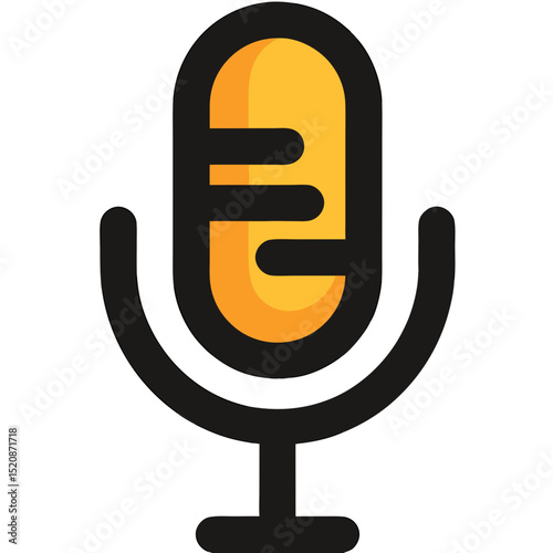 Vibrant Podcast Icon: Symbol of Digital Storytelling