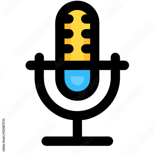 Vibrant Podcast Icon: Symbol of Digital Storytelling