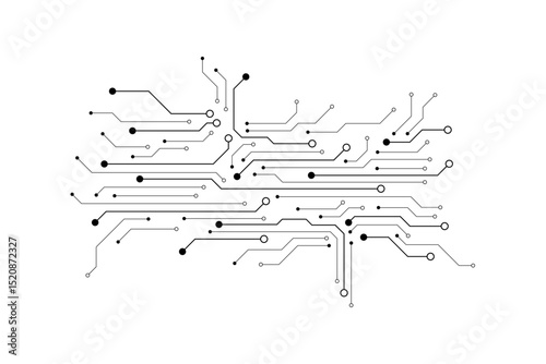 Abstract digital background with technology circuit board texture. Electronic motherboard illustration. Communication and engineering concept. Vector illustration 