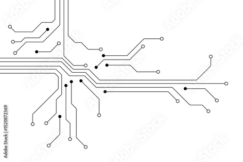 Abstract digital background with technology circuit board texture. Electronic motherboard illustration. Communication and engineering concept. Vector illustration