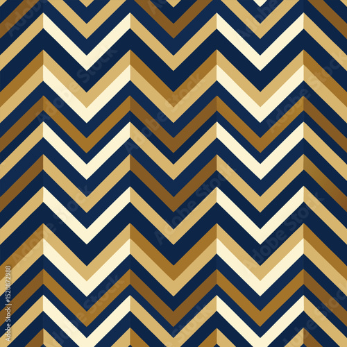 Pattern seamless chevron abstract wave background stripe gold luxury color and line. Geometric line vector. Christmas background.