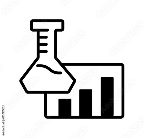 scientific data vector icon