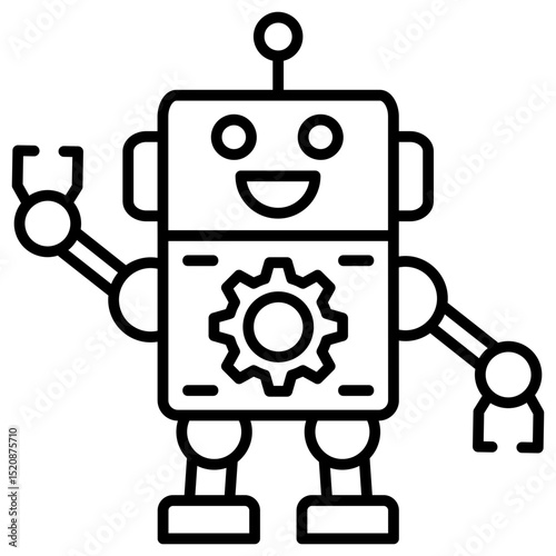 Robot Outline Icon