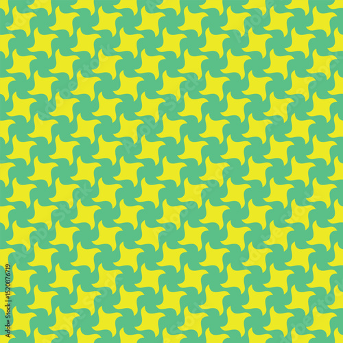 Vibrant yellow and teal geometric pattern.  Perfect for textile design, wallpaper, website backgrounds, or any project needing a bold, modern, and energetic aesthetic.
