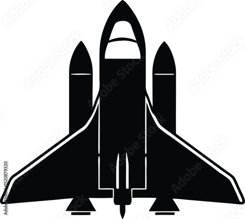  space shuttle silhouette vector