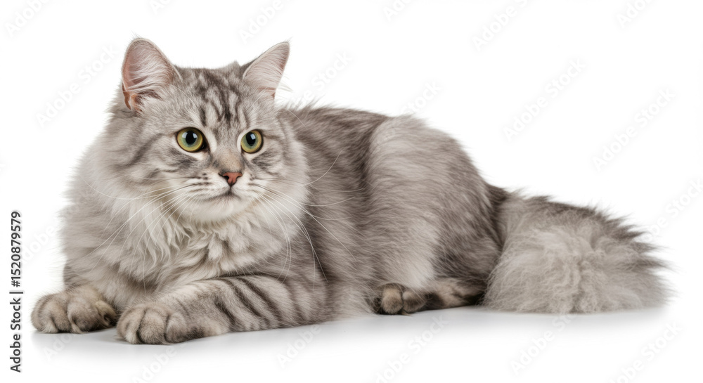 Obraz premium Gray cat lying down