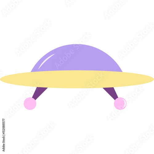 UFO Flat Illustration