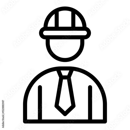 Civil engineering icon. Vector line icon