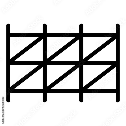 Scaffolding icon. Vector line icon