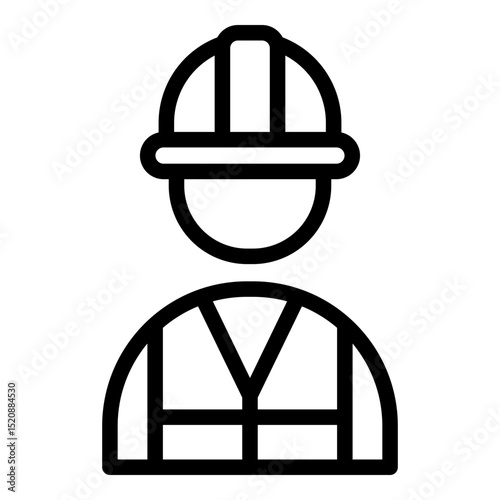 Worker icon. Vector line icon