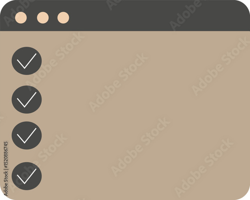 Abstract planner with curved sections  for organizing tasks or scheduling events.