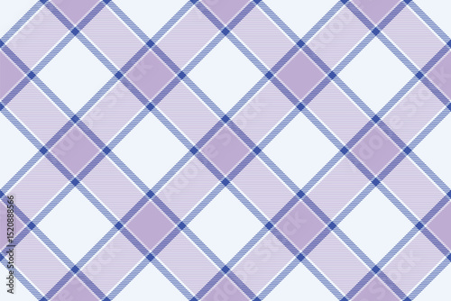 Elegant lilac and blue diagonal plaid pattern.  Perfect for textile designs, website backgrounds, or crafting projects. This soft, subtle texture evokes feelings of calm and sophistication.