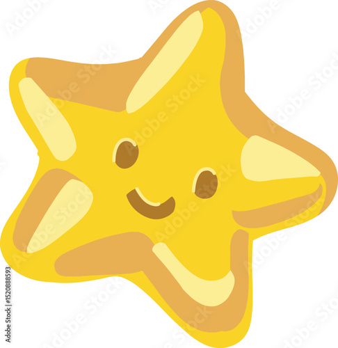 illustration of a yellow star