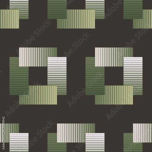 Multicolor Floral Square Dot Pattern