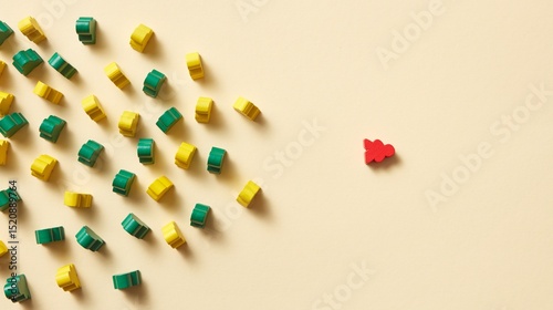 A vibrant row of colorful pencils on a white background, like abstract artistic pills, promotes creativity and health