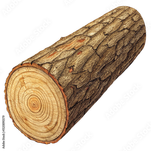 Cross-Section Tree Log