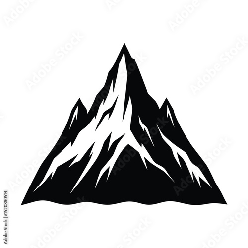 Mountain Peak Vector Silhouette