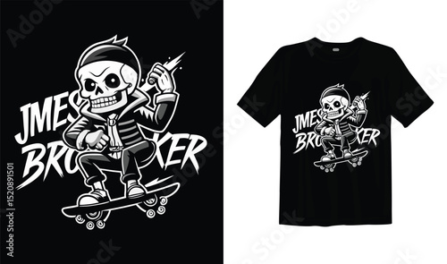 t shirt design with skull