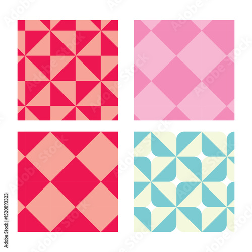 Set of patterns geometric abstract.