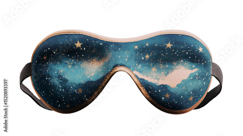 A celestial escape Dream beneath a starry night with this luxurious sleep on transparent background