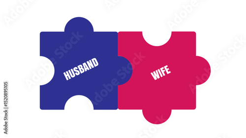 PUZZLE CONCEPT HUSBAND WIFE