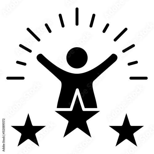 Confidence Glyph Icon