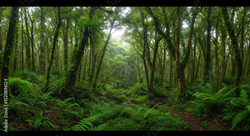 Jungle forest scenic landscape