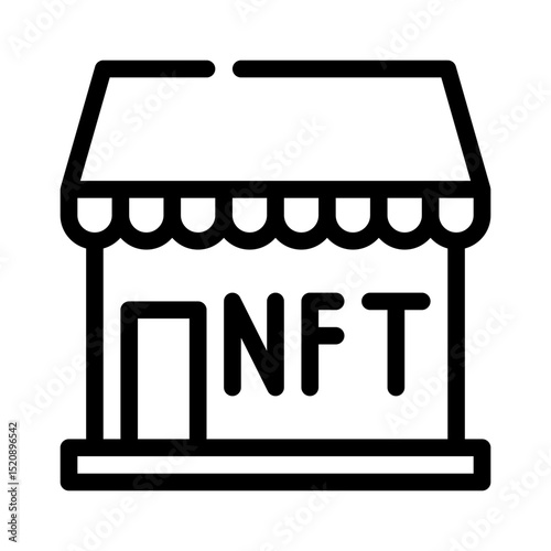 nft market line icon