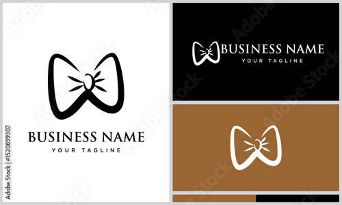 Bow Tie Logo Design Variations.