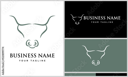 Bull Logo Design Variations. (1)