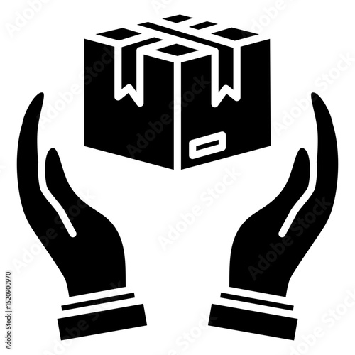 Handle With Care Glyph Icon
