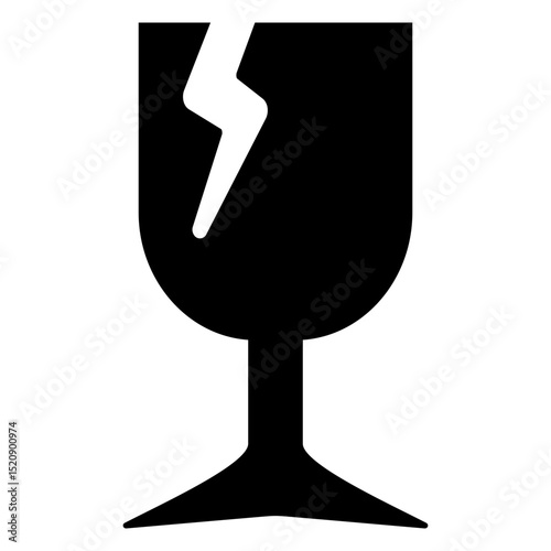 Fragile Glyph Icon
