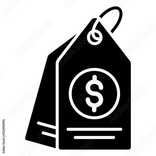 Price Tag Glyph Icon
